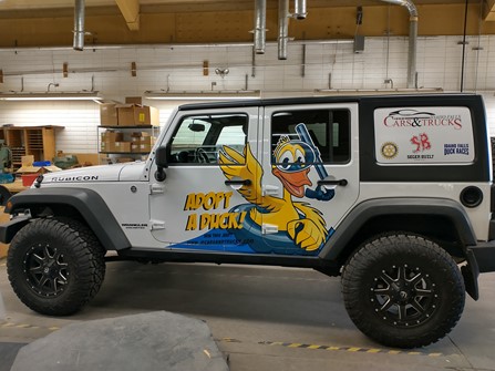 Grand Prize Jeep Rubicon on the production floor