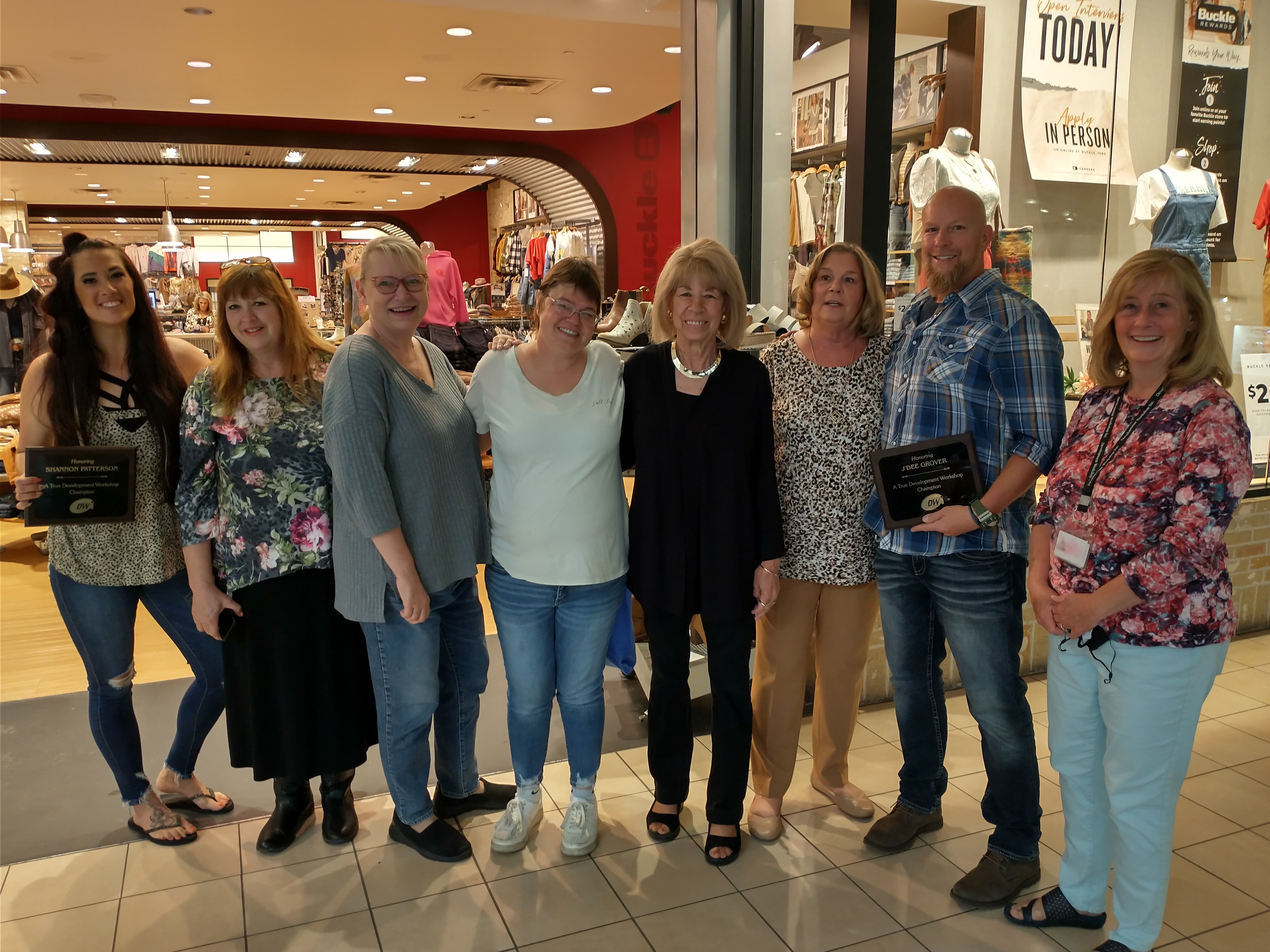 Group picture at Buckle